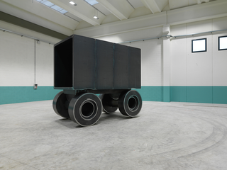 L'alcova d'acciaio di Umberto Cavenago, Die neu fertiggestellteStahlhöhle bei Officine Rebuzzi, Photo @ Alessandro Zambianchi