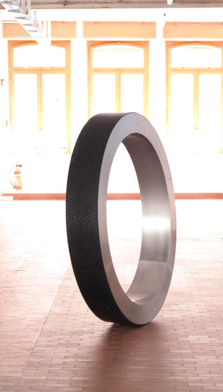 Ringway, Installation in der Stiftung La Fabbrica del cioccolato, Stabili Cima Norma.Ausstellung Fremdheit Walkabout VerzauberungTorre Blenio, Schweiz, Photo © Claudio Tornieri