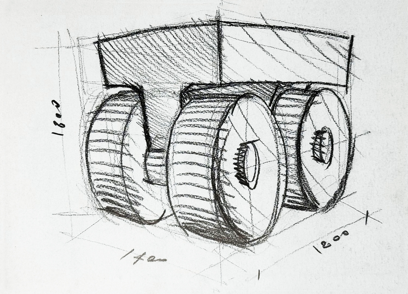 Veicolo a "T" (Progetto per la Biennale di Gubbio)