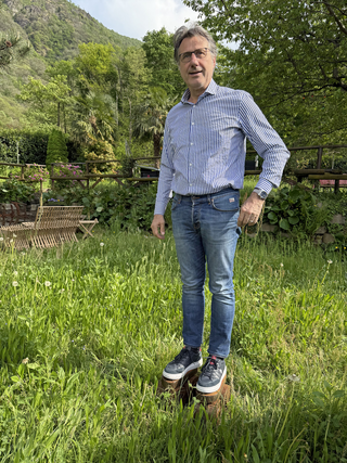 A prova di scemo (autoritratto), Ritratto di Carlo Repetto sui pattini (aprile 2025)