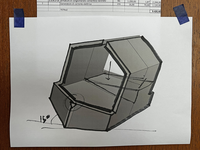 <div>Erste Skizzen für ein vereinfachtes Hausboot</div>